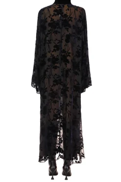 Rodarte Black Burnout Velvet Tunic Dress Outlet