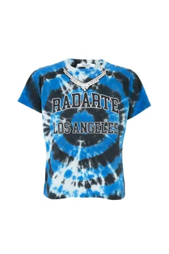 Rodarte Radarte Logo Tie Dye T-Shirt With Rhinestone Detail Shop