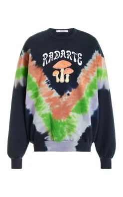 Rodarte Tie Dye Mushroom Print Radarte Sweatshirt Shop