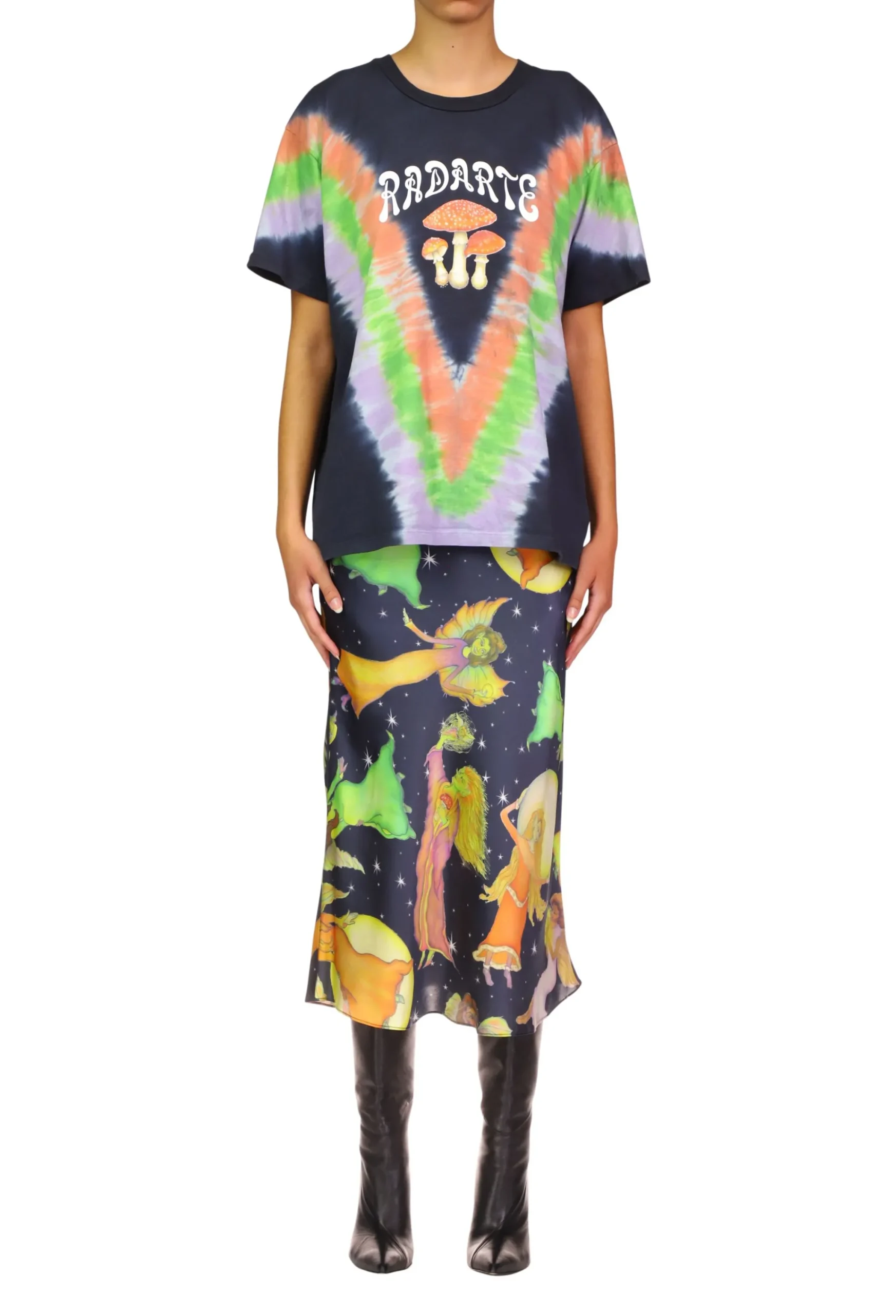 Rodarte Tie Dye Mushroom Print Radarte T-Shirt Best