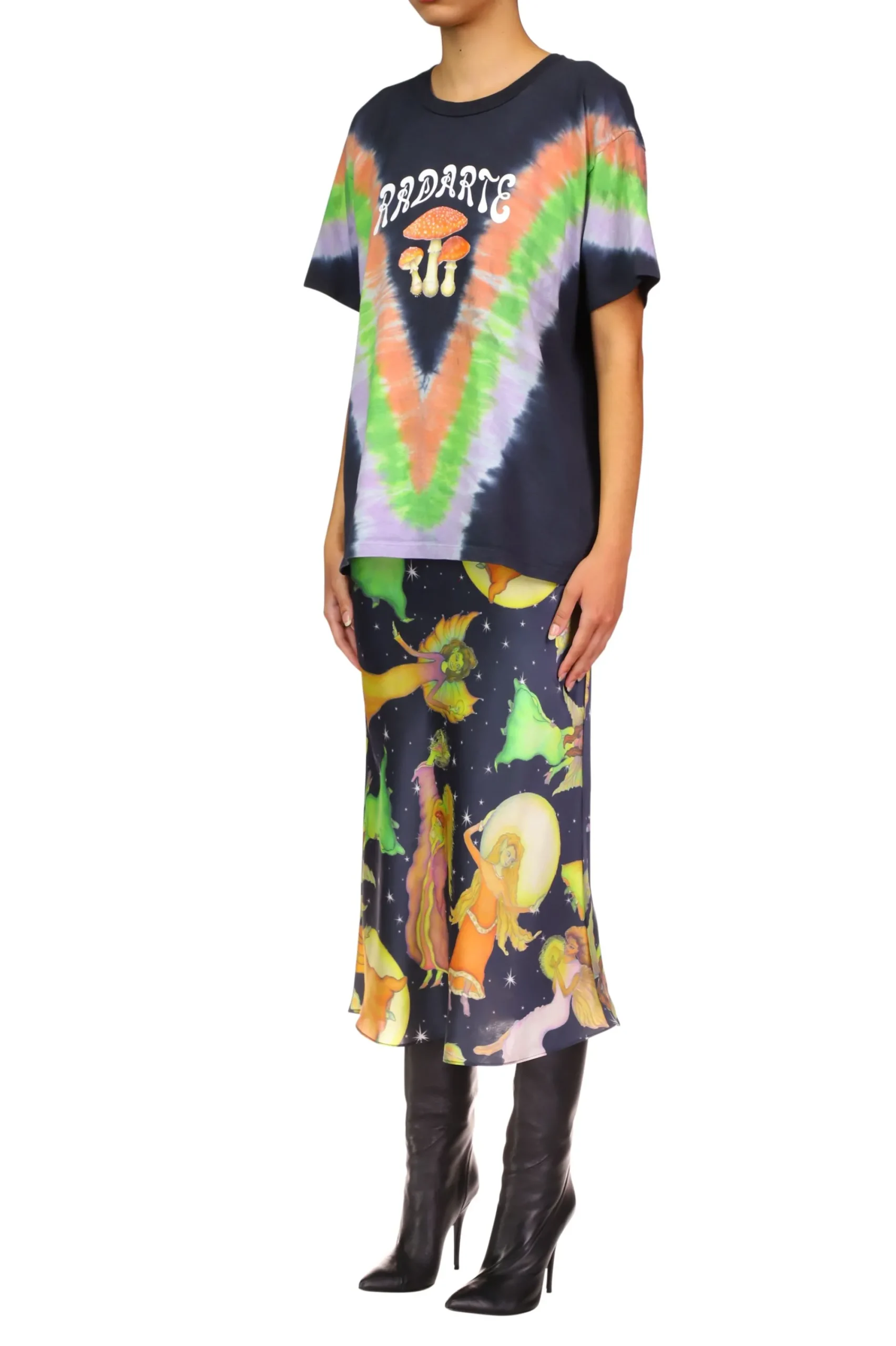 Rodarte Tie Dye Mushroom Print Radarte T-Shirt Best