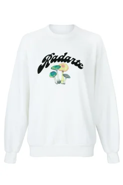 Rodarte White Mushroom Print Radarte Sweatshirt Outlet